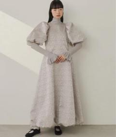 PERNA ペルナ　パフスリーブロングワンピース PERNA（ペルナ）の「パフスリーブロングワンピース（ワンピース