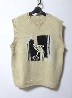 ✨値下げ✨KHWOPA☆ネパール職人ハンドメイド☆横編みニットベスト  未使用 2025年最新】ネパールニット ベストの人気アイテム - メルカリ
