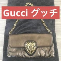 即日発送ゴールドGUCCIミニバッグ【希少・レア】グッチパーティーバッグ結婚式 即日発送ゴールドGUCCIミニバッグ【希少・レア】グッチ