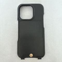 LOUVINI iPhone16Pro ケース ルヴィニ レザーケース 黒