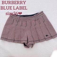 BURBERRY BLUE LABEL 千鳥チェックキュロット プリーツ y2k