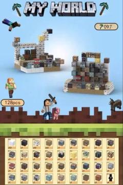 新品未使用 128pcs アイテム沢山セット マイクラ マグネットブロック ②のサムネイル