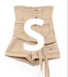 Andmary Highwaist ribbon pants beige S - メルカリ