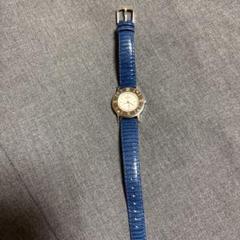 JUN COLLECTION 青いレザーバンド 時計