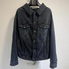 バレンシアガ デニムオフショルダージャケット ブルー BALENCIAGA(バレンシアガ) 657602 裾サイドジップ オーバー