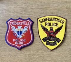【新品】アメリカ警察 アイロン刺繍ワッペン　POLICE