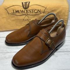 保存袋付　廃番 J.M.WESTON ウエストン シングルモンクストラップ