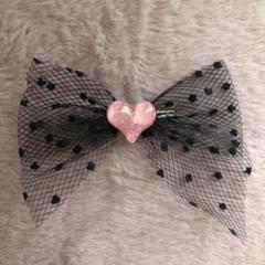 ラパフェ♡ローズレースクリップ 2個セット♡ フラワー刺繍フェイクレースドレス/透け/フリル/ビジュー/谷間