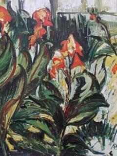 AFFANDI（アファンディ）、カンナ、希少大判画集画、新品額装付 AFFANDI（アファンディ）、カンナ、希少大判画集画、新品額装付