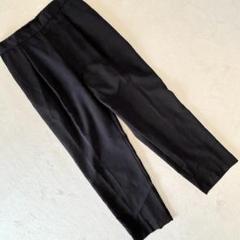 テーパードパンツ ストレッチ ウエストゴム仕様 ブラック系 Lサイズ レディース