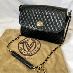 valentino orlandi キルティングショルダー 黒 チェーン - メルカリ