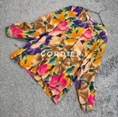 【匿名配送】CORDIER 総柄　海外　長袖　ブラウス　レトロヴィンテージ　レア
