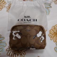 COACH スヌーピー レザーポーチ 新品 61r6MHi-lML.jpg