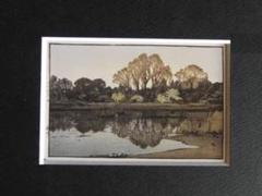 吉田博、【吉川】、希少な額装用画集より、美品、日本人画家、新品額装付 吉田博、【吉川】、希少な額装用画集より、美品、日本人画家