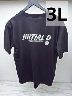 頭文字D 30th RedSuns RX-7 白　Tシャツ 3L　ブラック
