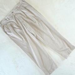 ユニクロ チノパン ベージュ 3L相当 メンズ コットン100% ゆったり