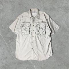 Columbia PFG コロンビア ナイロン 半袖フィッシングシャツ ベージュ