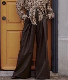 パンツ seyto Vintage fake leather flare pants seyto Vintage fake leather flare pants パンツ