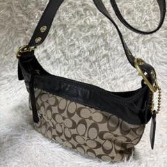 COACH コーチ シグネチャー ショルダーバッグ ブラック 11444