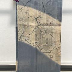 D371 夏着物　訪問着　紗紬　花模様　正絹