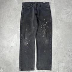 wrangler ブラックデニム　ペイント跡　メンズ　34×32 wrangler ブラックデニム ペイント跡 メンズ 34×32 - メルカリ