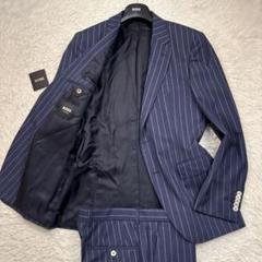 【美品】ヒューゴボス BOSS ダブル セットアップ 高級スーツ上下 ストライプ 楽天市場】HUGO BOSS（柄ストライプ）（スーツ｜スーツ