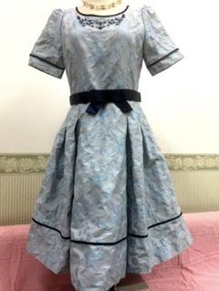 ❣️新品❣️トゥビーシックワンピース42 大きいサイズ　爽やかな水色ジャガードドレス ❣️新品❣️トゥビーシックワンピース42 大きいサイズ爽やかな