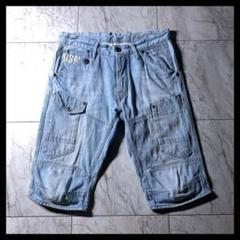 ジースターロゥ⭕️美品 ハーフパンツ 半ズボン デニム 希少 XL