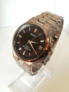 SEIKO DOLCE 7B22-0AK0 デイト ソーラー 動作品 箱付き Seiko Dolce 7B22-0AK0 Stainless Steel Radio Wave Control