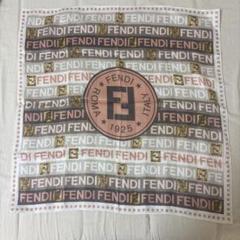 FENDI ロゴプリント ハンカチ 約70cm