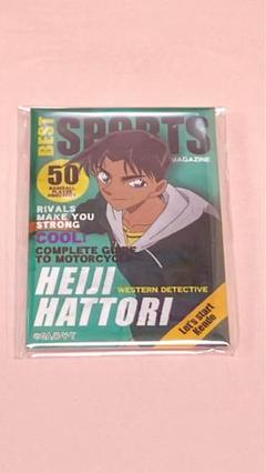 名探偵コナン　スクエア缶バッジ　マガジンシリーズ　雑誌　服部平次