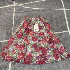 デッドストック 当時物 80s 90s 花柄フレアスカート 11号 デッドストック 当時物 80s 90s 花柄フレアスカート 11号