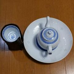 ほたるの皿1個・茶碗5個・急須1個/made in china