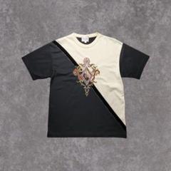 unkown 90's サイケ グランジ センター刺繍 L相当 日本製