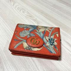 新品GUCCIグッチ フラワーデザイン 2つ折り財布♪