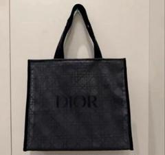 ディオール最新メッシュトートバッグ ノベルティ新品未使用　肩掛け可k05t黒 Christian Dior - DIOR メッシュトートバッグ ノベルティ 肩掛け
