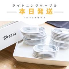 5本セット iPhone充電器 ライトニングケーブル 純正品質 送料無料