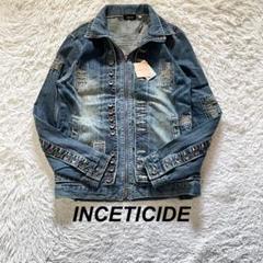 【未使用】INCETICIDE デニムジャケット USED＆ダメージリペア加工品 未使用】INCETICIDE デニムジャケット USED＆ダメージリペア加工