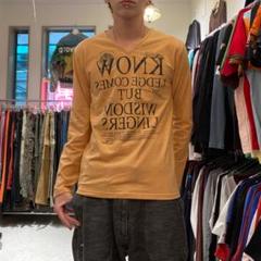 NOBLE PRODUCT ギャル男y2kアーカイブ 英字プリントvネックロンTのサムネイル