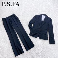 美品✨ パーフェクトスーツファクトリー パンツ スーツ セットアップ ストライプ