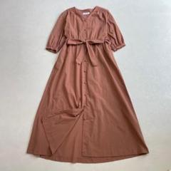 美品 ユナイテッドアローズ ヨウリュウ シャーリング ワンピース Aライン