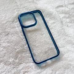 ⭐︎iPhone 15 Pro 用 ケース 強化ガラス ブルー