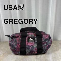 USA製 GREGORY ドラム バッグ フローラルタペストリー 旧ロゴ 花柄
