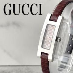 稼働品　GUCCI グッチ　レクタンギュラー　GG文字盤　腕時計　レディース