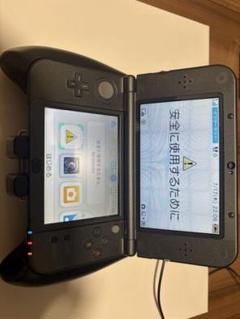 【美品】　Nintendo New3DS LL ブラック本体&モハングリップ