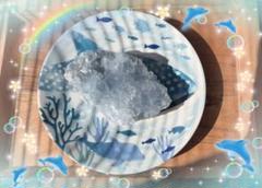 【天使の石✨セレスタイト原石】癒しの青結晶♡ クジラのお皿付き