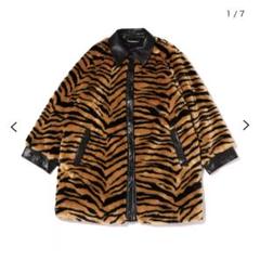atmos pink ドッキング ファーコート ZEBRA