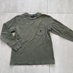 ポロラルフローレン 長袖Tシャツ 140 ポケット カットソー カーキ 長T