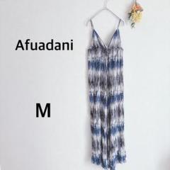 Afuadani　キャミワンピース　タイダイ柄　マキシ丈　リゾート　ビーチ