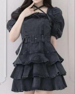 pium ティアードフリルミニワンピース ホワイト ティアードフリルミニワンピース – pium